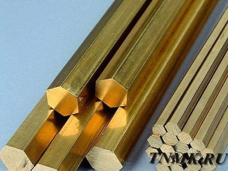Шестигранник латунный 9 мм Л63 ГОСТ 2060-2006 купить в Новороссийске