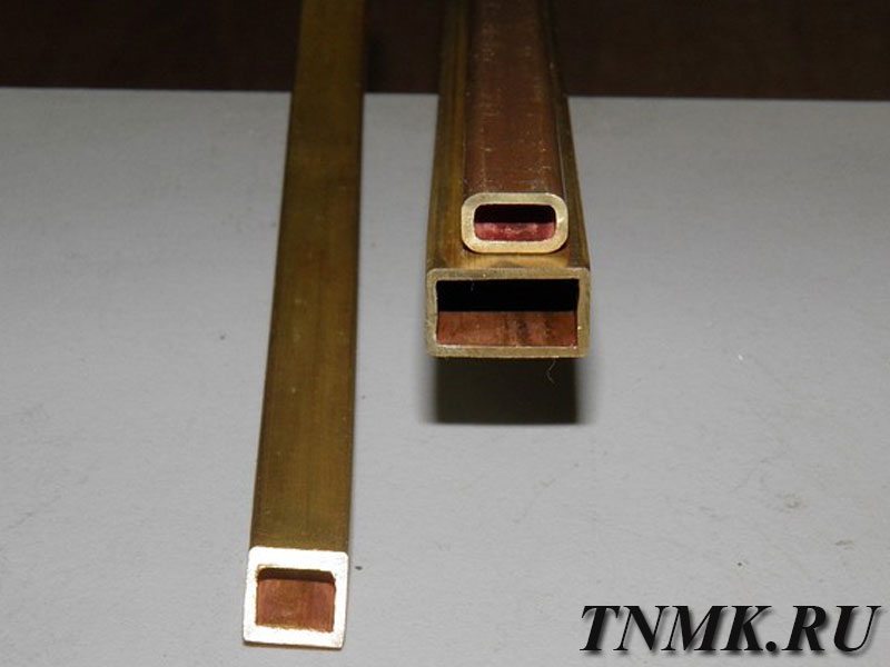 Труба медная профильная 5х10х1,5 М1Т ГОСТ 16774-2015