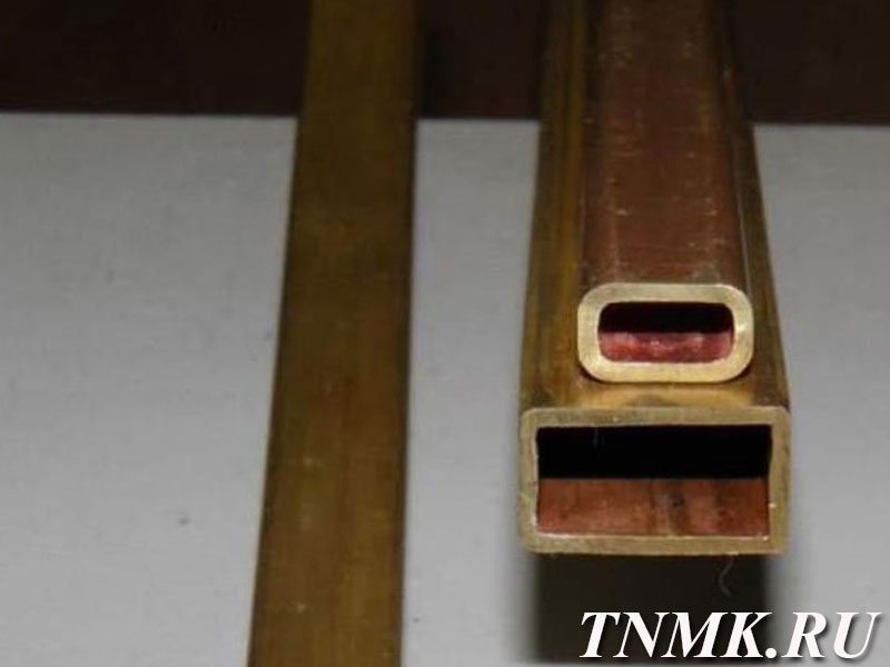 Труба медная профильная 5х9х1,5 М2 ГОСТ 16774-2015
