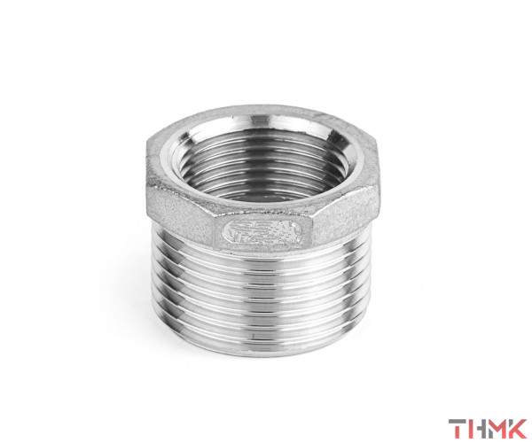 Футорка обратная нержавеющая DN 20х15 3/4"-1/2" 26,9х21,3 мм AISI 304 ВР-НР купить в Новороссийске